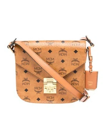 Pre-owned Mcm Leather Crossbody Bag In Brown