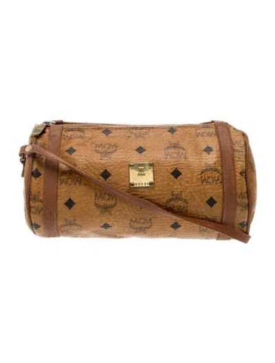 Pre-owned Mcm Leather Crossbody Bag In Brown