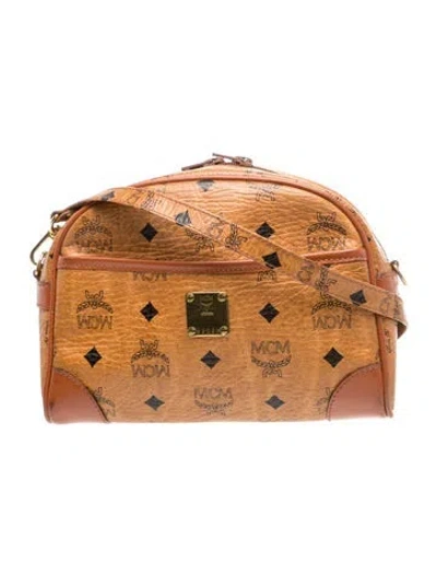 Pre-owned Mcm Leather Crossbody Bag In Brown