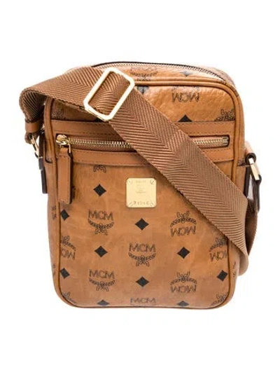 Pre-owned Mcm Leather Crossbody Bag In Brown