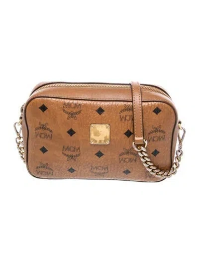 Pre-owned Mcm Leather Crossbody Bag In Brown