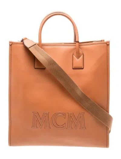 Pre-owned Mcm Leather Crossbody Bag In Brown