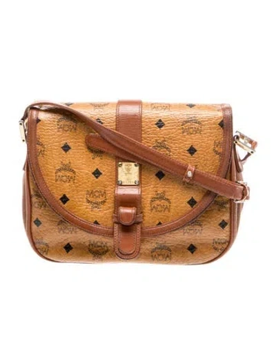 Pre-owned Mcm Leather Crossbody Bag In Brown