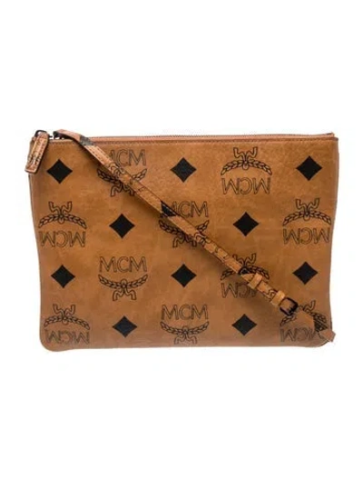Pre-owned Mcm Leather Crossbody Bag In Brown