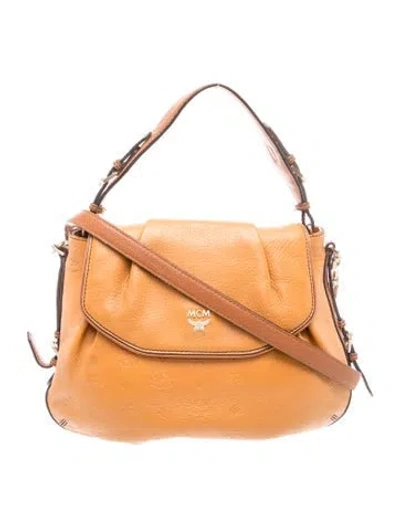 Pre-owned Mcm Leather Crossbody Bag In Brown