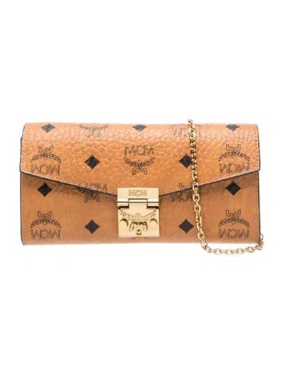 Pre-owned Mcm Leather Crossbody Bag In Brown