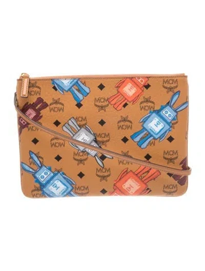 Pre-owned Mcm Leather Crossbody Bag In Multicolor