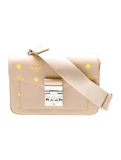 Pre-owned Mcm Leather Crossbody Bag In Neutral
