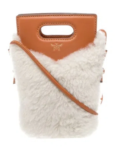Pre-owned Mcm Leather Crossbody Bag In Neutral