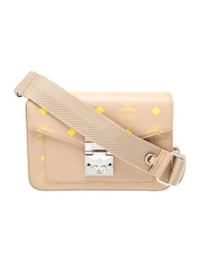 Pre-owned Mcm Leather Crossbody Bag In Neutral