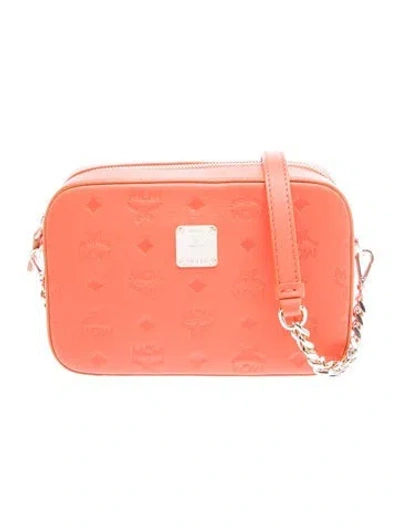 Pre-owned Mcm Leather Crossbody Bag In Pink