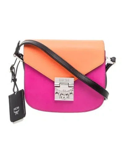 Pre-owned Mcm Leather Crossbody Bag In Pink