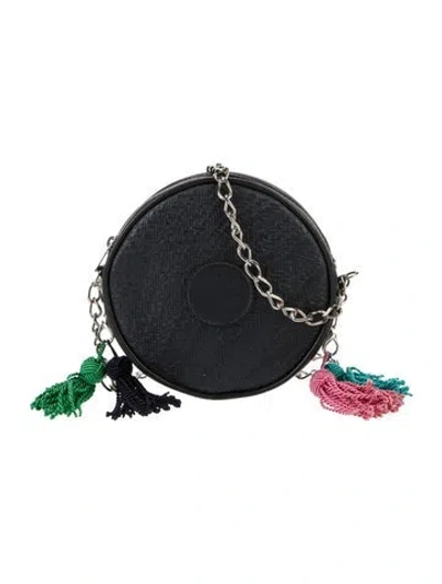 Pre-owned Mcm Leather Crossbody Bag Vintage In Blue