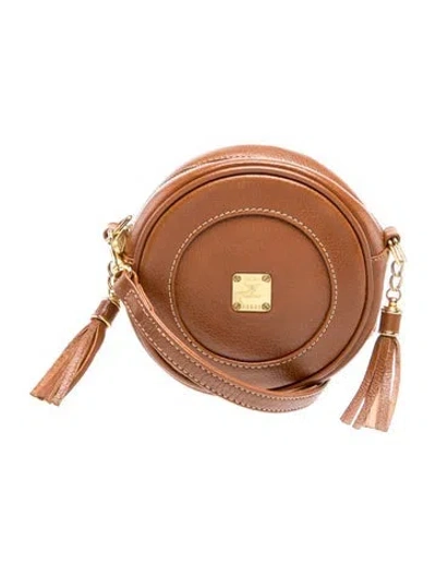 Pre-owned Mcm Leather Crossbody Bag Vintage In Brown