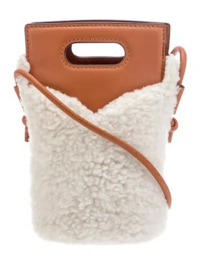 Pre-owned Mcm Leather Crossbody Bag W/ Tags In Neutral