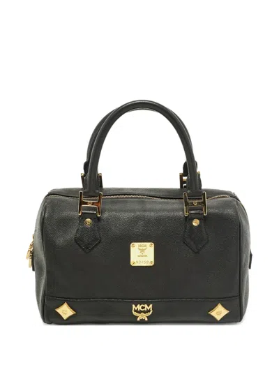 Pre-owned Mcm Leather Handbag In Black