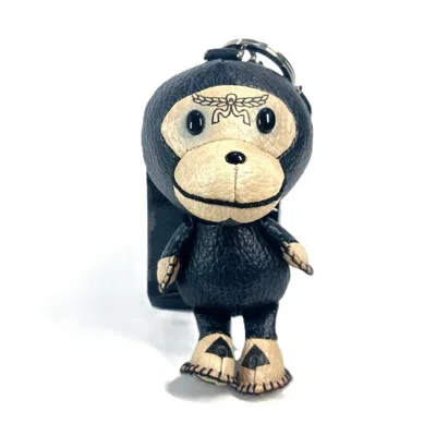 Pre-owned Mcm Leather Keyring ()