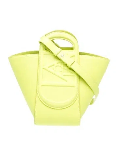 Pre-owned Mcm Leather Leather Mode Travia In Yellow