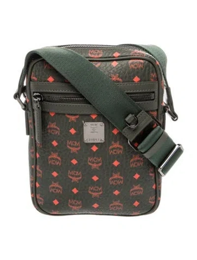 Pre-owned Mcm Leather Messenger Bag In Multi