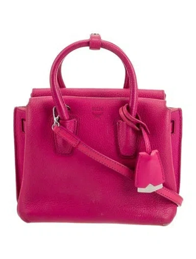 Pre-owned Mcm Leather Mila Handbag In Pink