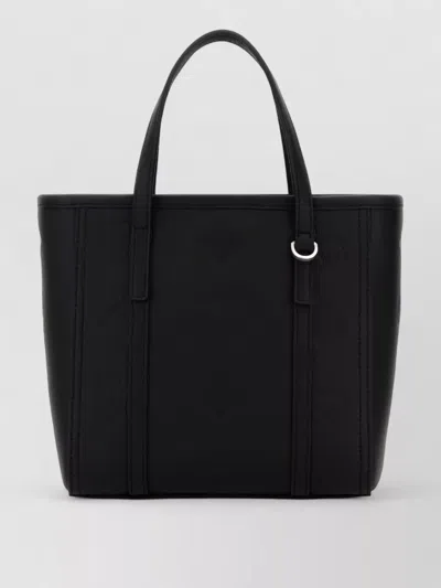 Mcm Leather Mini Toni Handbag Top Handles In Black