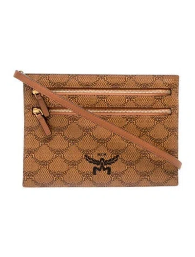 Pre-owned Mcm Leather Portfolio W/ Tags In Brown