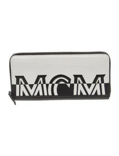 Pre-owned Mcm Leather Printed Wallet In Multi
