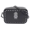 Mcm Leather Robot Shoulder Bag Black In Black