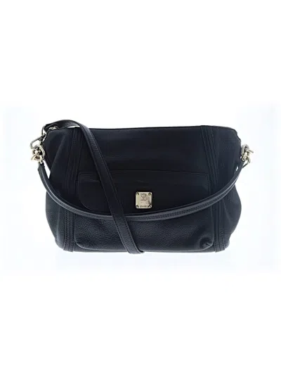 Pre-owned Mcm Leather Satchel In Black