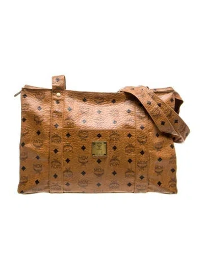 Pre-owned Mcm Leather Shoulder Bag In Brown