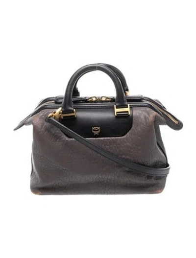 Pre-owned Mcm Leather Shoulder Bag In Brown