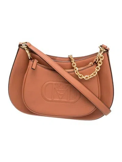 Pre-owned Mcm Leather Shoulder Bag In Brown