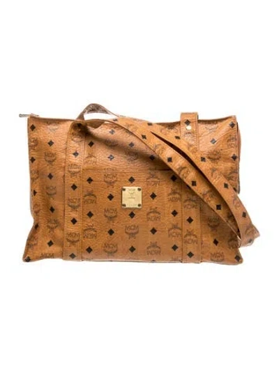 Pre-owned Mcm Leather Shoulder Bag In Brown