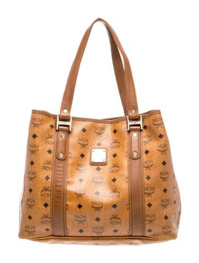 Pre-owned Mcm Leather Shoulder Bag In Brown