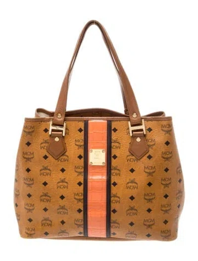 Pre-owned Mcm Leather Shoulder Bag In Brown