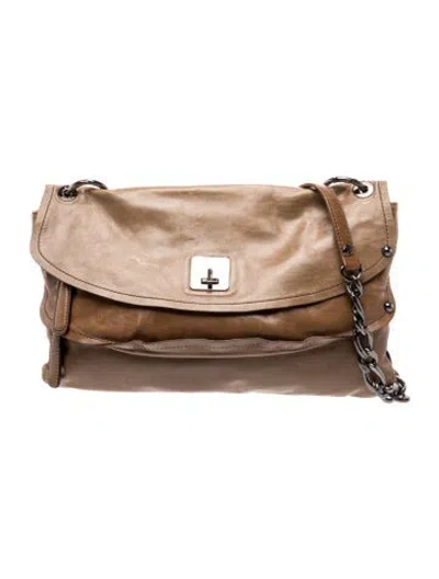 Pre-owned Mcm Leather Shoulder Bag In Brown