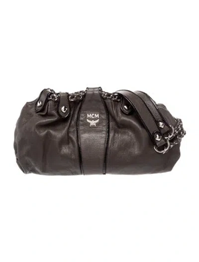 Pre-owned Mcm Leather Shoulder Bag In Brown