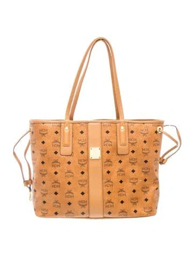 Pre-owned Mcm Leather Shoulder Bag In Brown