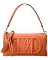 Mcm Brick Leather Mode Travia Small Shoulder Bag In Brown