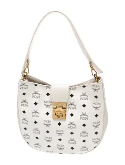 Pre-owned Mcm Leather Shoulder Bag In Neutrals