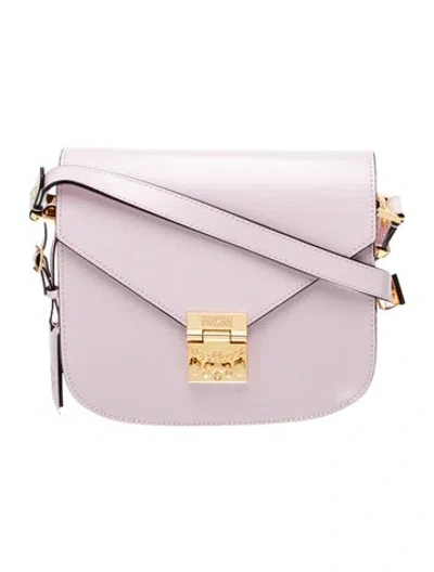 Pre-owned Mcm Leather Shoulder Bag In Pink