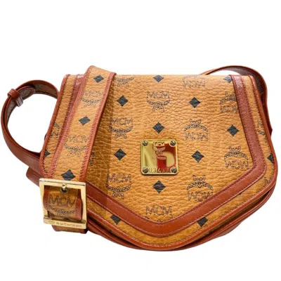 Pre-owned Mcm Leather Shoulder Bag Sling Bag () In Brown