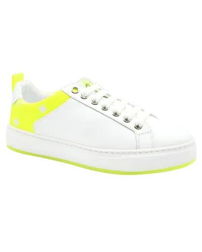 Mcm Leather Sneaker In White
