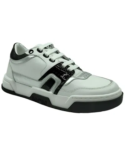 Mcm Leather Sneaker In Black