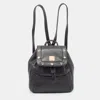 MCM MCM LEATHER STUDDED FLAP BACKPACK
