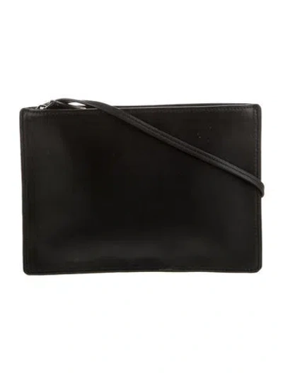 Pre-owned Mcm Leather Top Handle Bag In Black