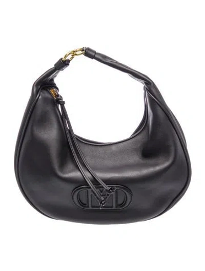 Pre-owned Mcm Leather Top Handle Bag In Black
