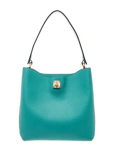 Pre-owned Mcm Leather Top Handle Bag In Multi