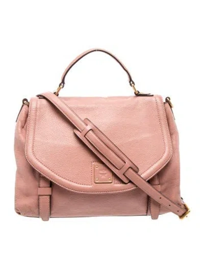 Pre-owned Mcm Leather Top Handle Bag In Multi