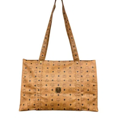 Pre-owned Mcm Leather Tote Bag () In Brown